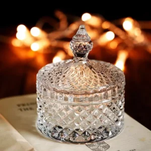 Конфетница из толстого стекла