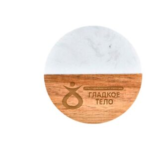 Подставка деревянно-мраморная