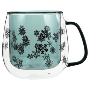 Кружка Снежинка с двойными стенками