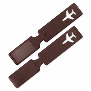 Багажная бирка, цвет коричневый