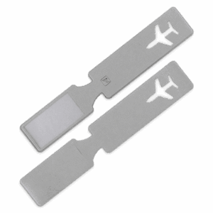 Багажная бирка, цвет светло-серый