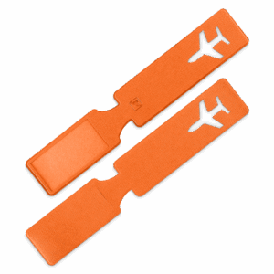 Багажная бирка, цвет оранжевый