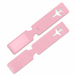 Багажная бирка, цвет розовый