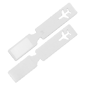 Багажная бирка, цвет белый