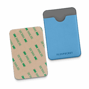 Чехол для карты на телефон, клеящийся, цвет голубой