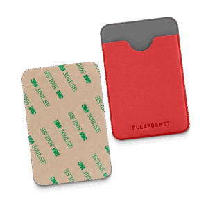 Чехол для карты на телефон, клеящийся, цвет красный