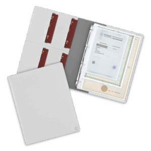 Органайзер для документов A4 на кольцах, цвет белый classic