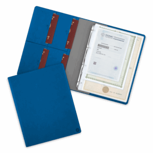 Органайзер для документов A4 на кольцах, цвет синий