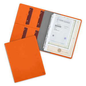 Органайзер для документов A4 на кольцах, цвет оранжевый