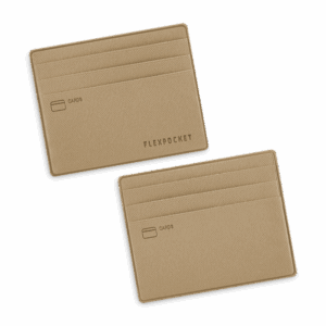 Картхолдер для денег и шести пластиковых карт, цвет бежевый