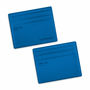 Картхолдер для денег и шести пластиковых карт, цвет синий