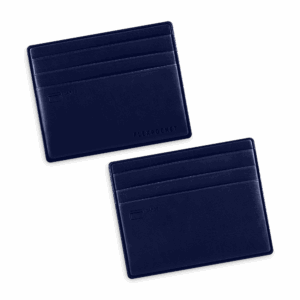 Картхолдер для денег и шести пластиковых карт, цвет темно-синий classic