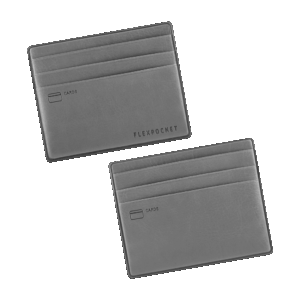 Картхолдер для денег и шести пластиковых карт, цвет серый classic
