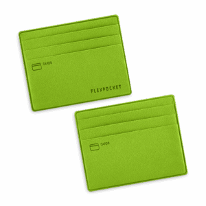 Картхолдер для денег и шести пластиковых карт, цвет зеленый