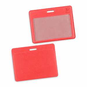 Карман горизонтальный, цвет красный