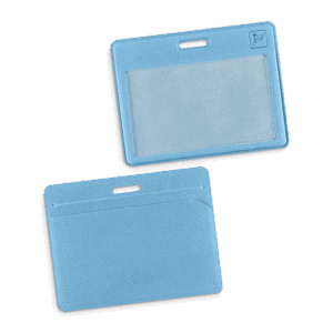 Карман горизонтальный с дополнительным отделением, цвет голубой