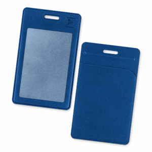 Карман вертикальный с дополнительным отделением, цвет темно-синий