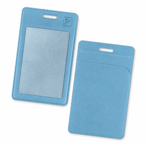 Карман вертикальный с дополнительным отделением, цвет голубой