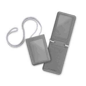 Карман с магнитным замком - вертикальный, цвет серый classic
