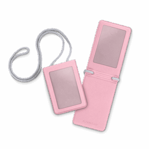 Карман с магнитным замком - вертикальный, цвет розовый