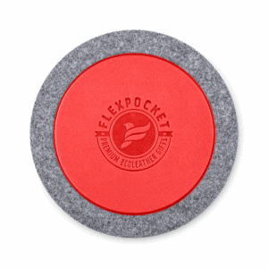 Костер из фетра, цвет красный