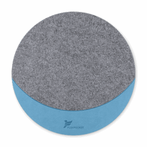 Коврик для мыши из фетра, цвет голубой