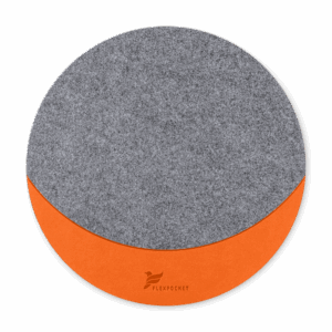 Коврик для мыши из фетра, цвет оранжевый