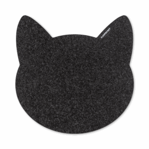 Коврик для мыши из фетра «Котик», цвет черный