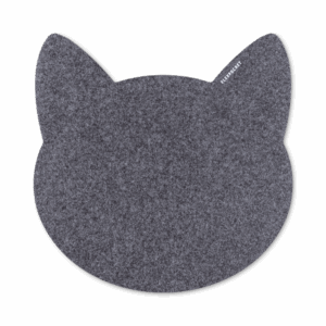 Коврик для мыши из фетра «Котик», цвет серый