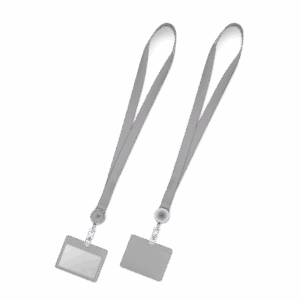 Лента с карманом горизонтальным, цвет светло-серый