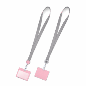 Лента с карманом горизонтальным, цвет розовый