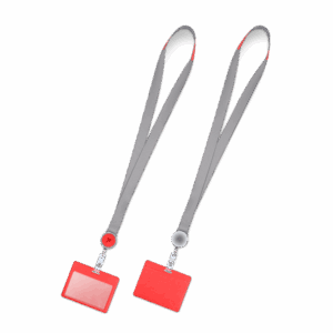 Лента с карманом горизонтальным, цвет красный