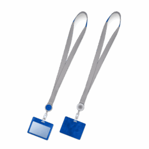 Лента с карманом горизонтальным, цвет синий classic