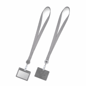 Лента с карманом горизонтальным, цвет серый classic