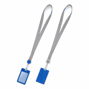 Лента с карманом вертикальным, цвет синий classic