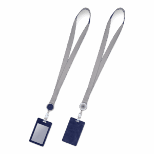 Лента с карманом вертикальным, цвет темно-синий classic