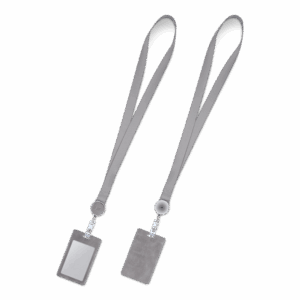 Лента с карманом вертикальным, цвет серый classic