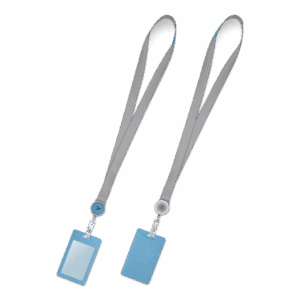 Лента с карманом вертикальным, цвет голубой