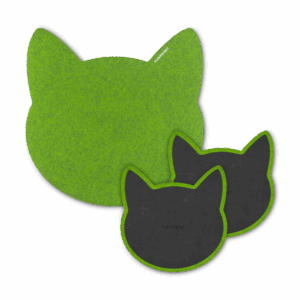 Настольный набор из фетра «Котики», цвет серый