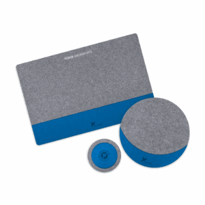 Настольный набор из фетра, цвет синий