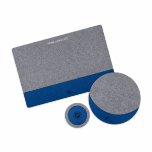 Настольный набор из фетра, цвет темно-синий