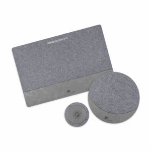 Настольный набор из фетра, цвет серый classic