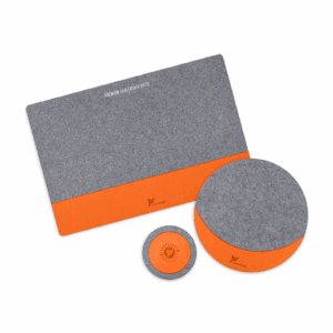 Настольный набор из фетра, цвет оранжевый