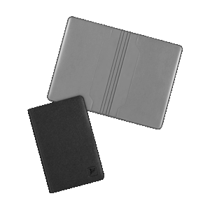 Футляр для двух пластиковых карт, цвет черный