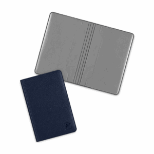 Футляр для двух пластиковых карт, темно-синий