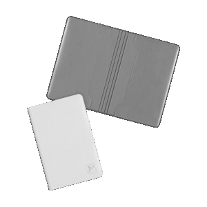 Футляр для двух пластиковых карт, цвет белый