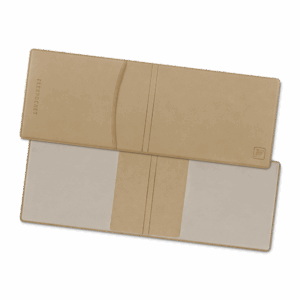 Обложка для удостоверения с карманом, цвет бежевый