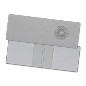 Обложка для удостоверения, цвет светло-серый