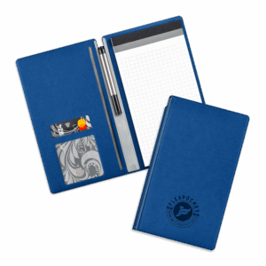 Блокнот-планшет А6 с обложкой, цвет темно-синий