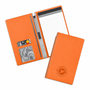 Блокнот-планшет А6 с обложкой, цвет оранжевый